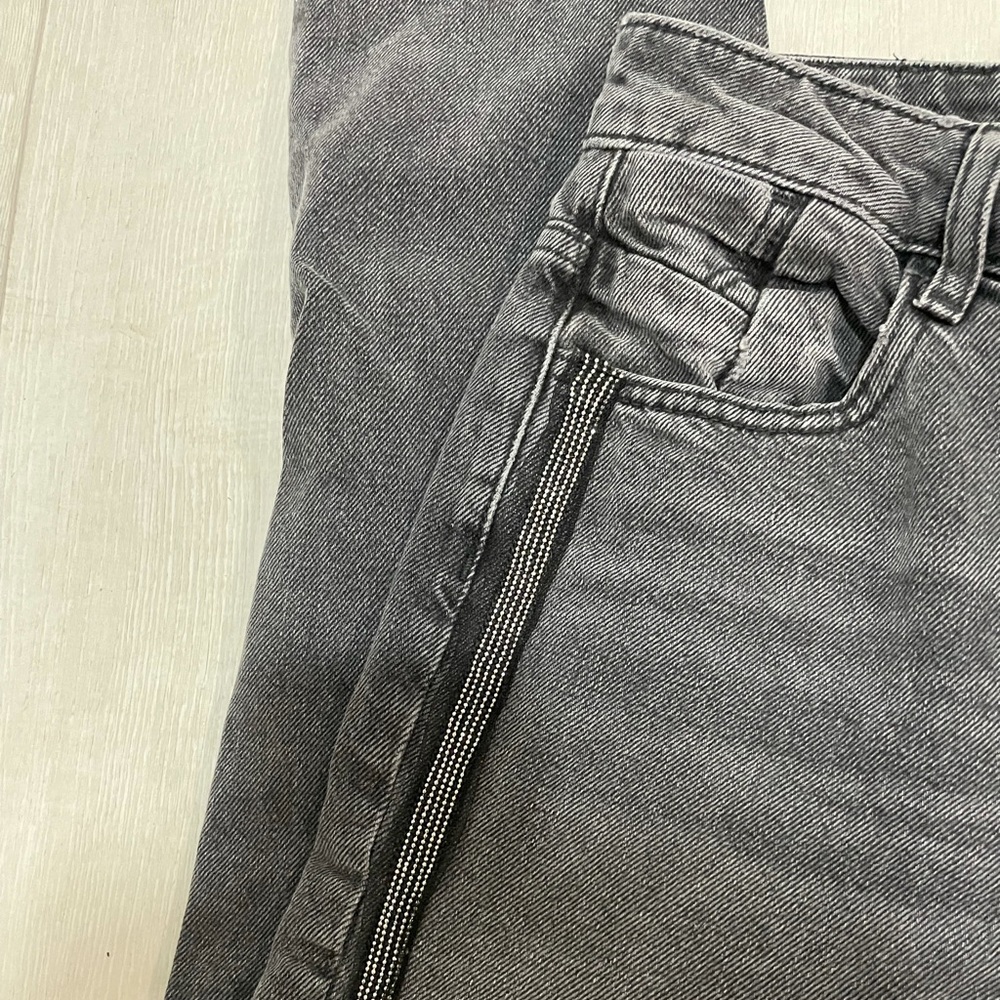 WOMENS GRAY DENIM ZARA JEANS SIZE 00 in EUC - Picture 4 of 9